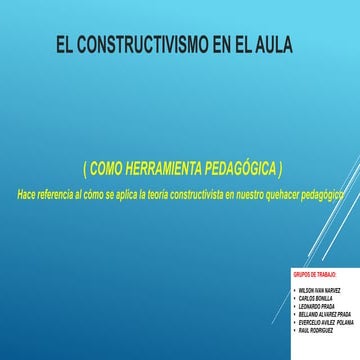 Constructivismo power point