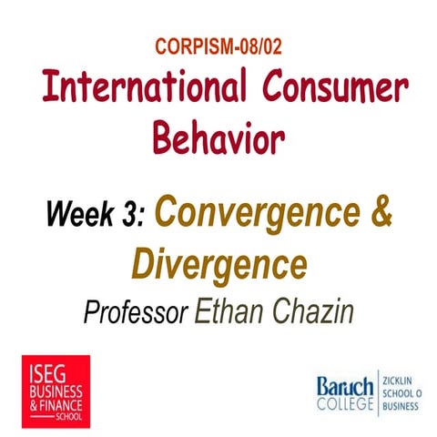 Consumer behavior week3_condivergence
