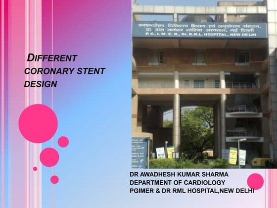 Different Coronary stent design PPT