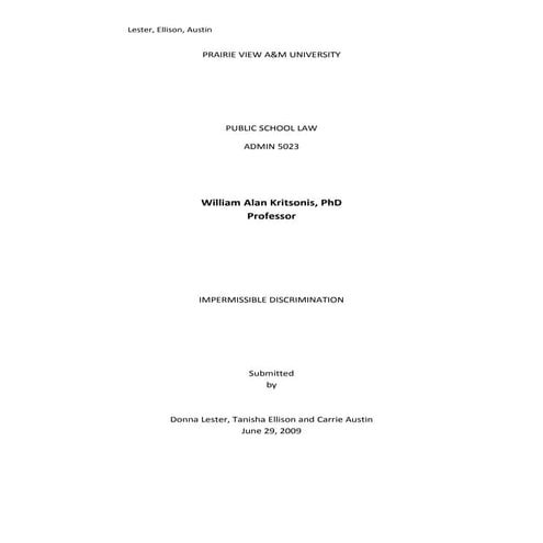 Court Case 5 - William Allan Kritsonis, PhD