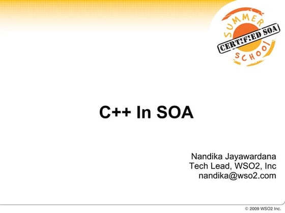 Cpp In Soa