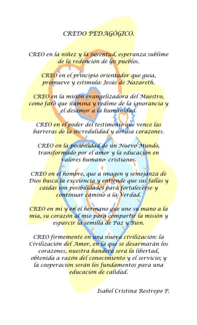 Credo pedagógico