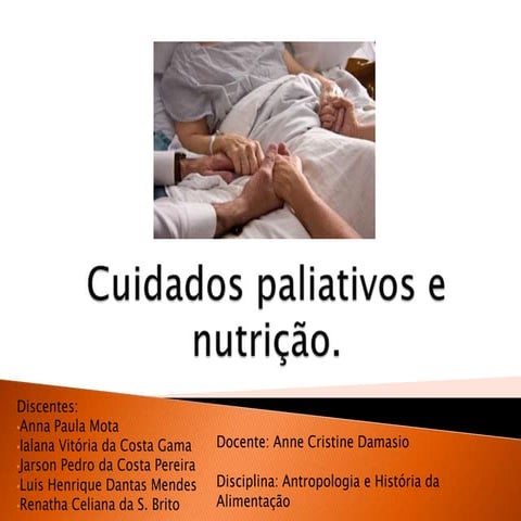 Cuidados paliativos e nutrição