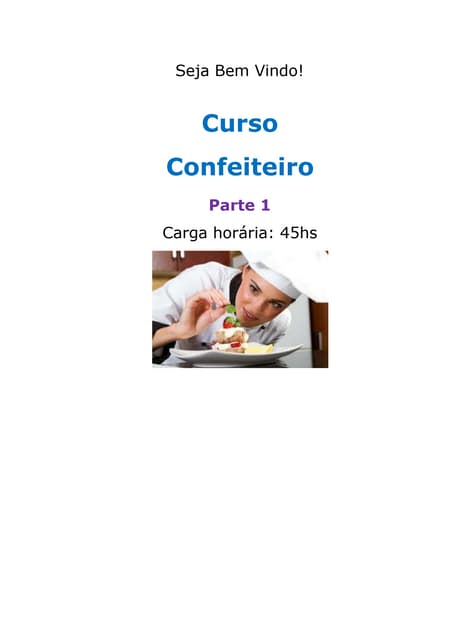 Curso confeiteiro   parte 1