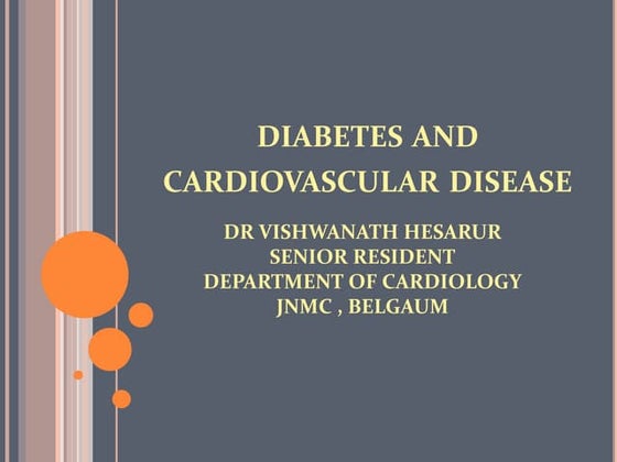 CARDIOVASCULAR DISEASE AND DIABETES