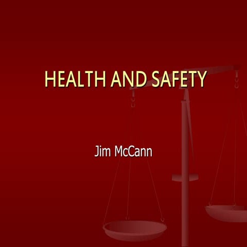 D  Part 3 Health Safety Revision By J Mc Cann