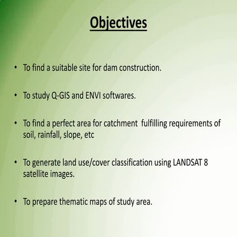 Site Suitability For Construction(Dam)
