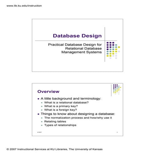 Database design & Normalization (1NF, 2NF, 3NF)