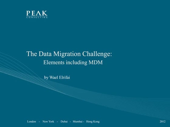 Data Migration and MDM - DMM5