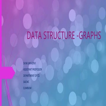 Data structure  graphs