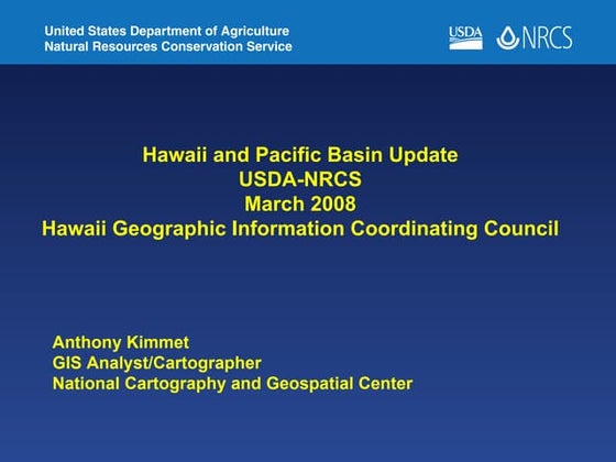 Hawaii and Pacific Basin Update