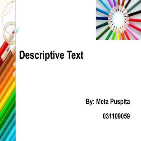Descriptive text ppt