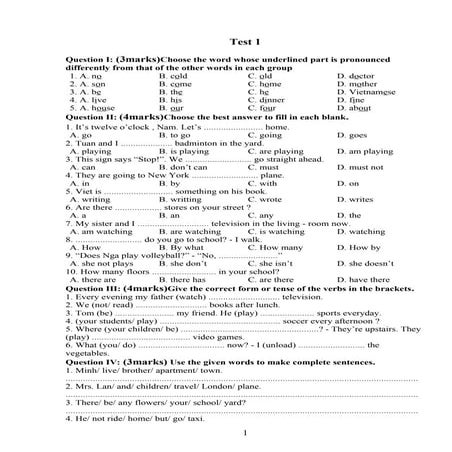 De thi hsg mon tieng anh 6 de 1