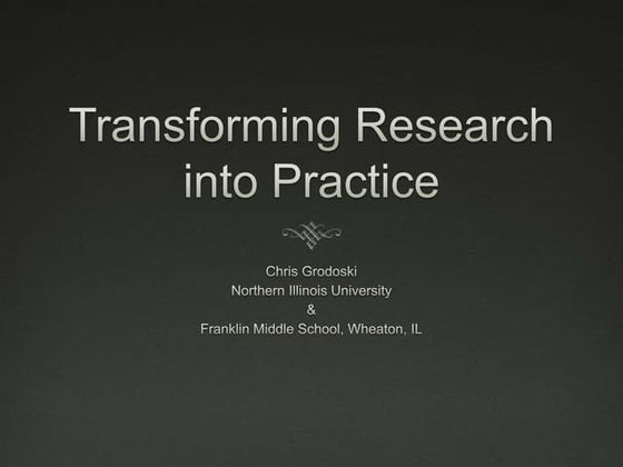 Development and research