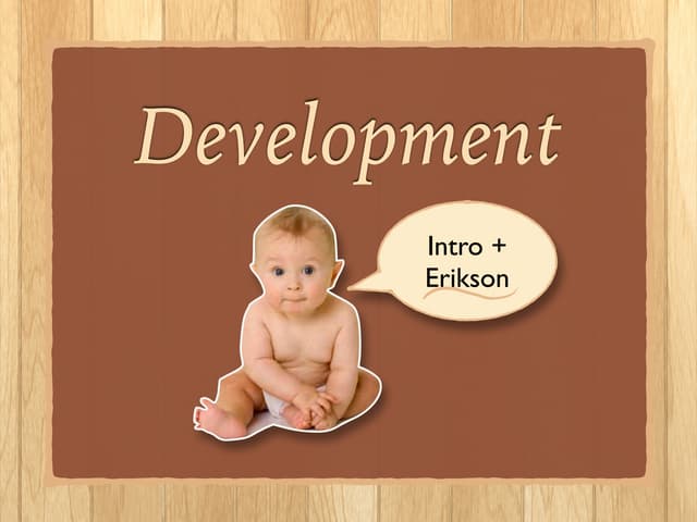 Development Part 1