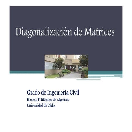 Diagonalización de matrices