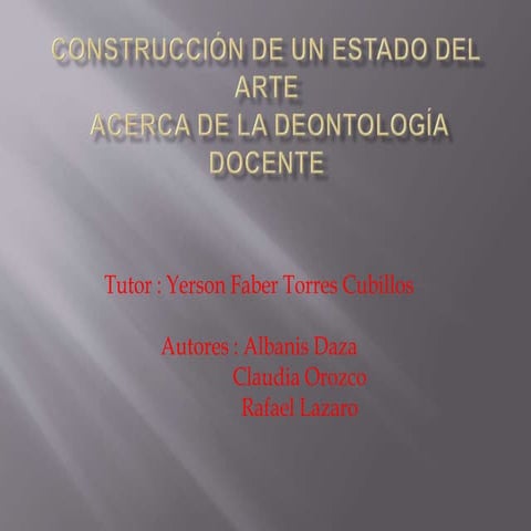 Diapositivas de deontologia