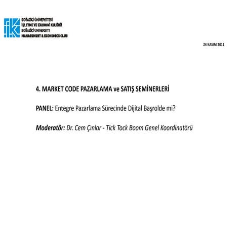 Role of Digital Marketing - Cem Cinlar , PhD.