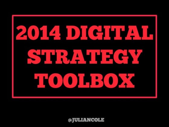 Digital Strategy Toolbox 2014