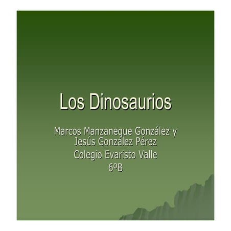 Dinosaurios