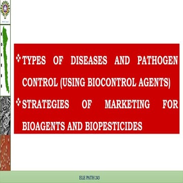 Diseases controlled by the biocontrol agents