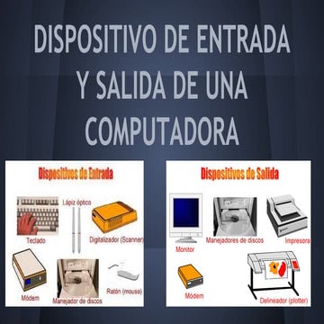 Dispositivo de entrada y de salida de una computadora