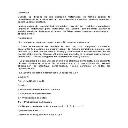 Distribucion binomial