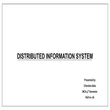 Distributed information system
