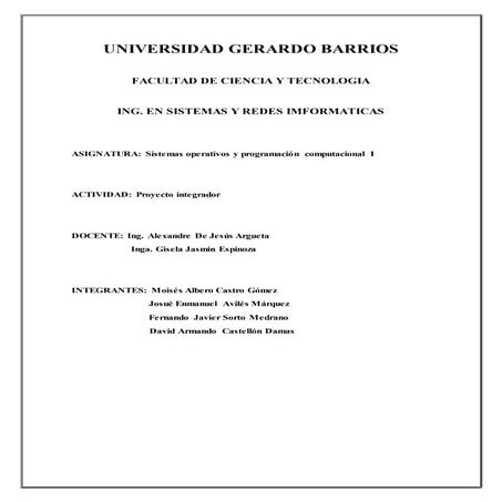 Documentacion del proyecto