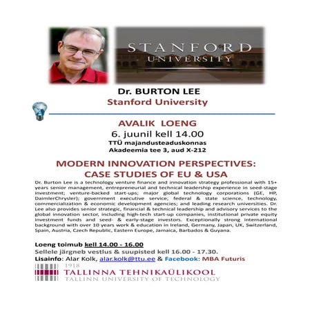 Modern Innovation Perspectives: EU & US