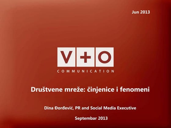 Društvene mreže danas   činjenice i fenomeni