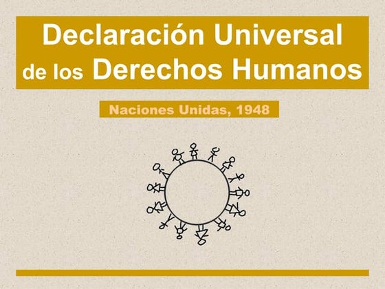 Declaración de los Derechos Humanos