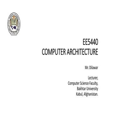 EE5440 – Computer Architecture - Lecture 2