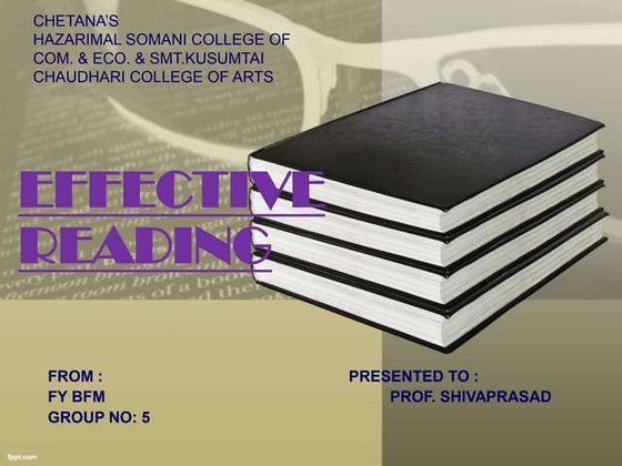 Effective reading ppt