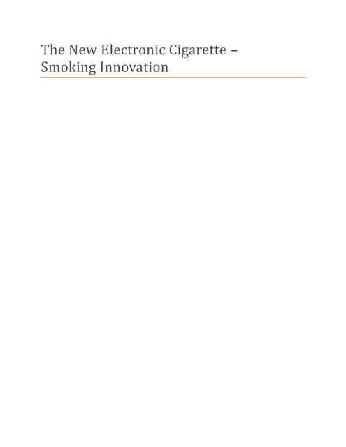 Electronic cigarette ebook