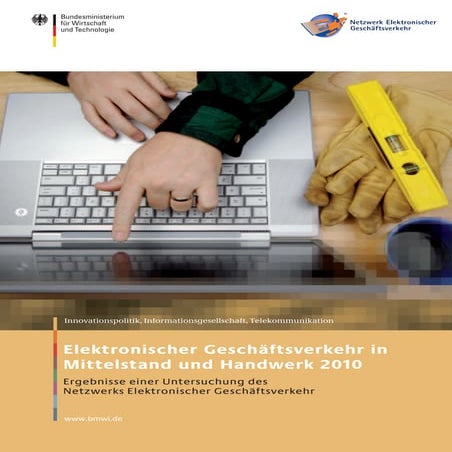 Elektronischer Geschäftsverkehr in Mittelstand und Handwerk 2010 -  Ergebniss...