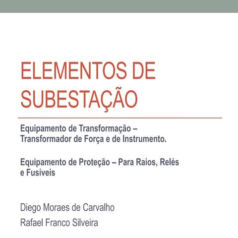 Elementos de subestação