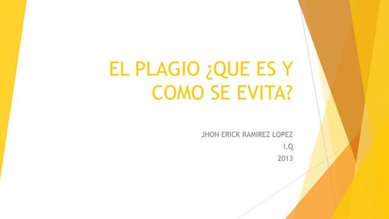 El plagio ¿que es y como se evita?