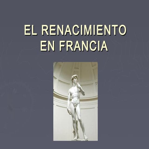 El renacimiento en francia