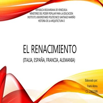 El renacimiento frank