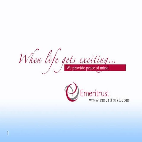 Emeritrust Medicare Educational Seminar Presentation Ver. 5 1.17.2010