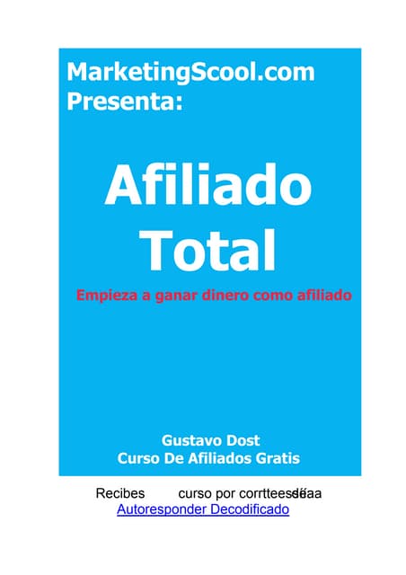Empezar como afiliado total