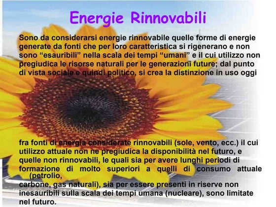 Energie Rinnovabili