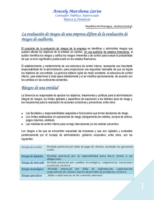 Enfoque de auditoria basada en riesgo