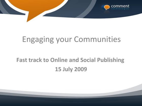 Engaging Your Communities
