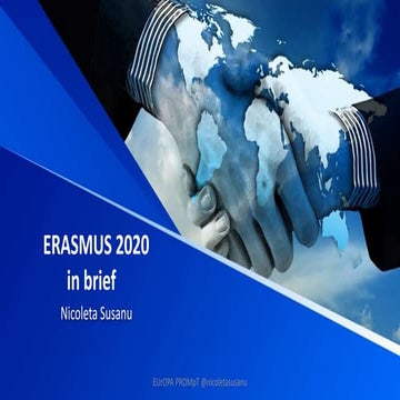 Erasmus 2020 in brief