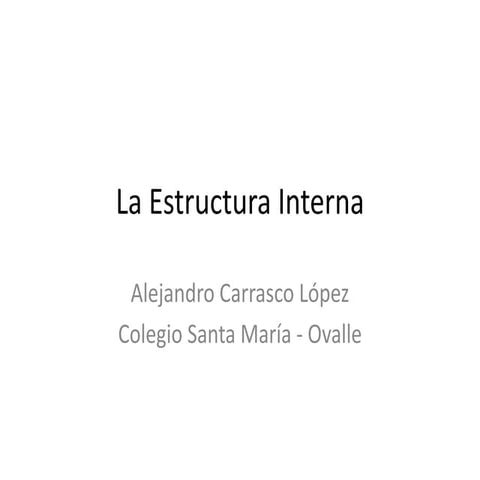 Estructura interna de la lírica