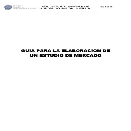 Estudio de mercado