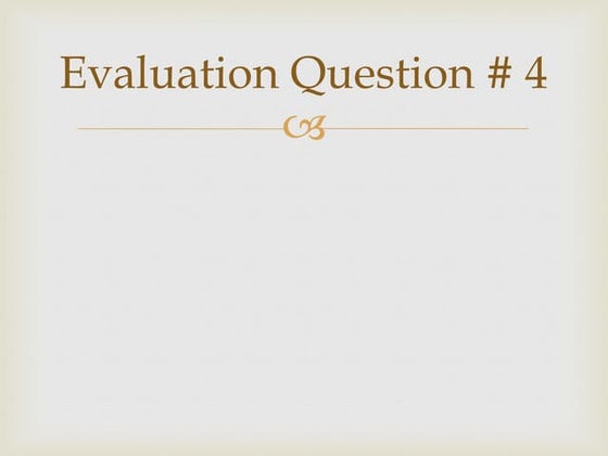 Evaluation question a1 4
