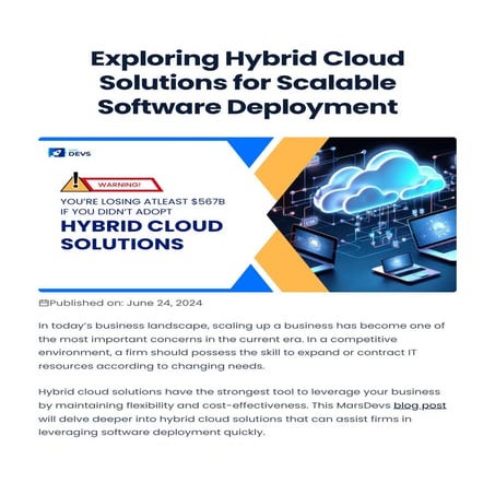 Exploring Hybrid Cloud Solutions for Scalable Software Deployment.pdf